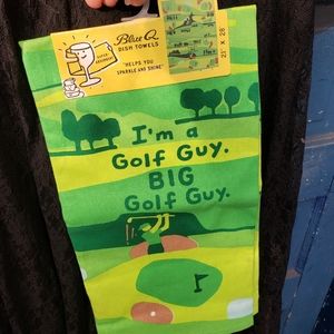 Blue Q - I'm a golf guy BIG golf guy gift tea towel screen print